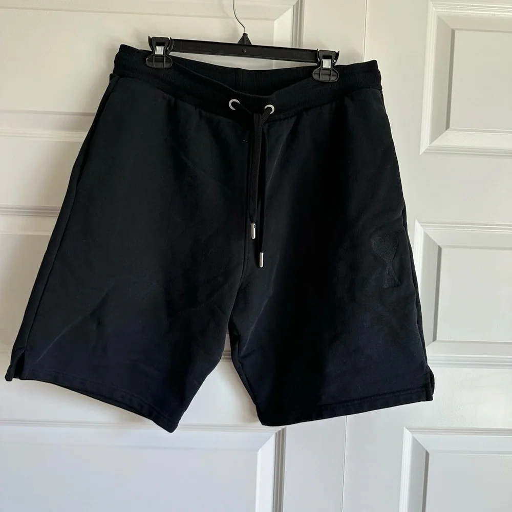 AMI Paris Men’s‎ De Coeur Shorts Heavy Loopback Organic Cotton- XL